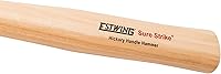 Vista 4 de ESTWING Sure Strike Hammer - Martillo de garra curvada de 20 onzas con cara lisa y mango de madera de nogal - MRW20C