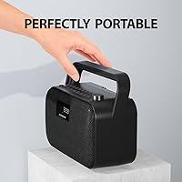 Vista 7 de Avantree PowerByte - Portable FM Radio with Powerful 30W Stereo Bluetooth Speakers & SD Card Player, 20hr Rechargeable Playtime, and Extended Range