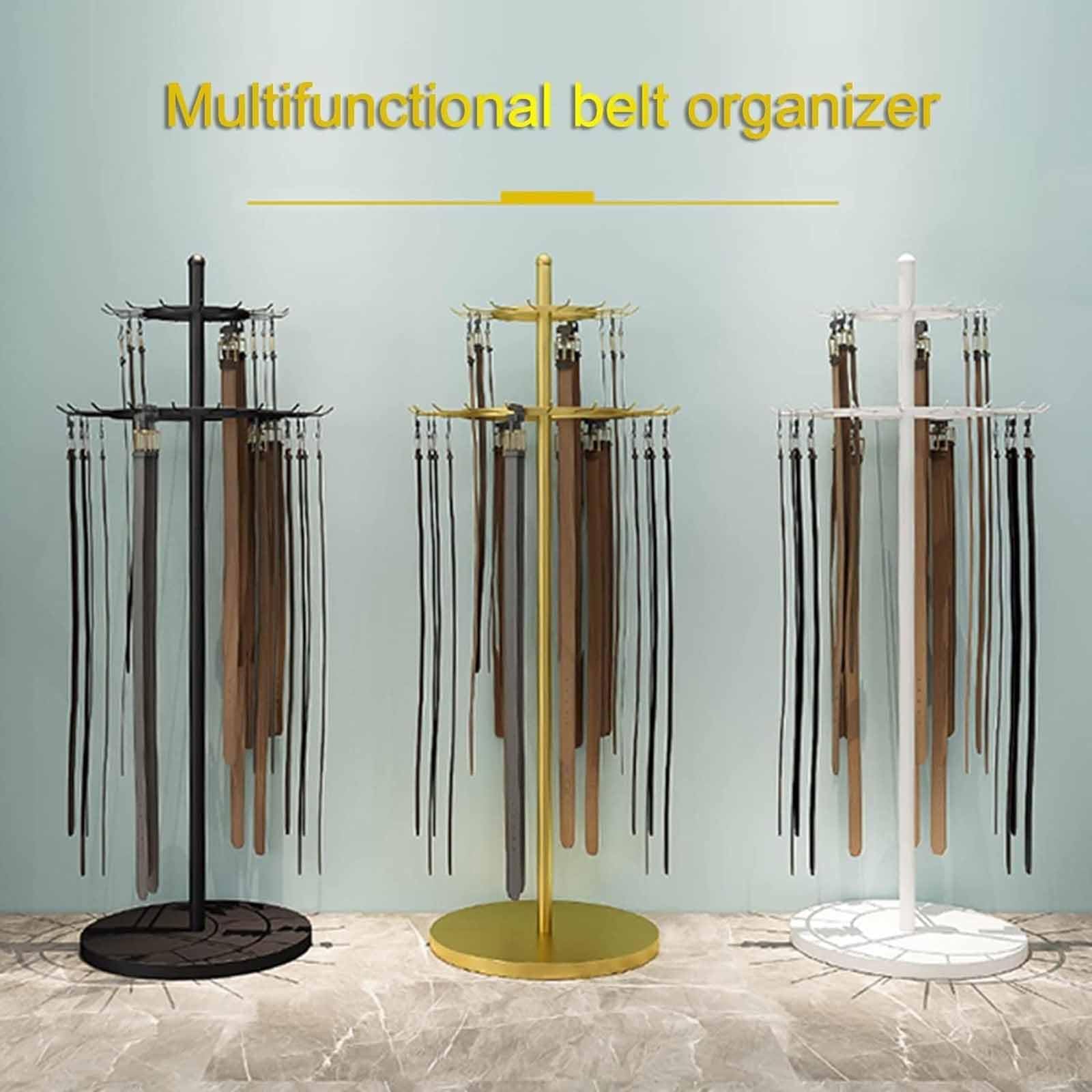 Bodenstehende Metall-Gürtelbügel, Gürtelaufbewahrung, Organizer für Schränke, Bekleidungsgeschäft, langlebiges Design für effizientes Raummanagement
