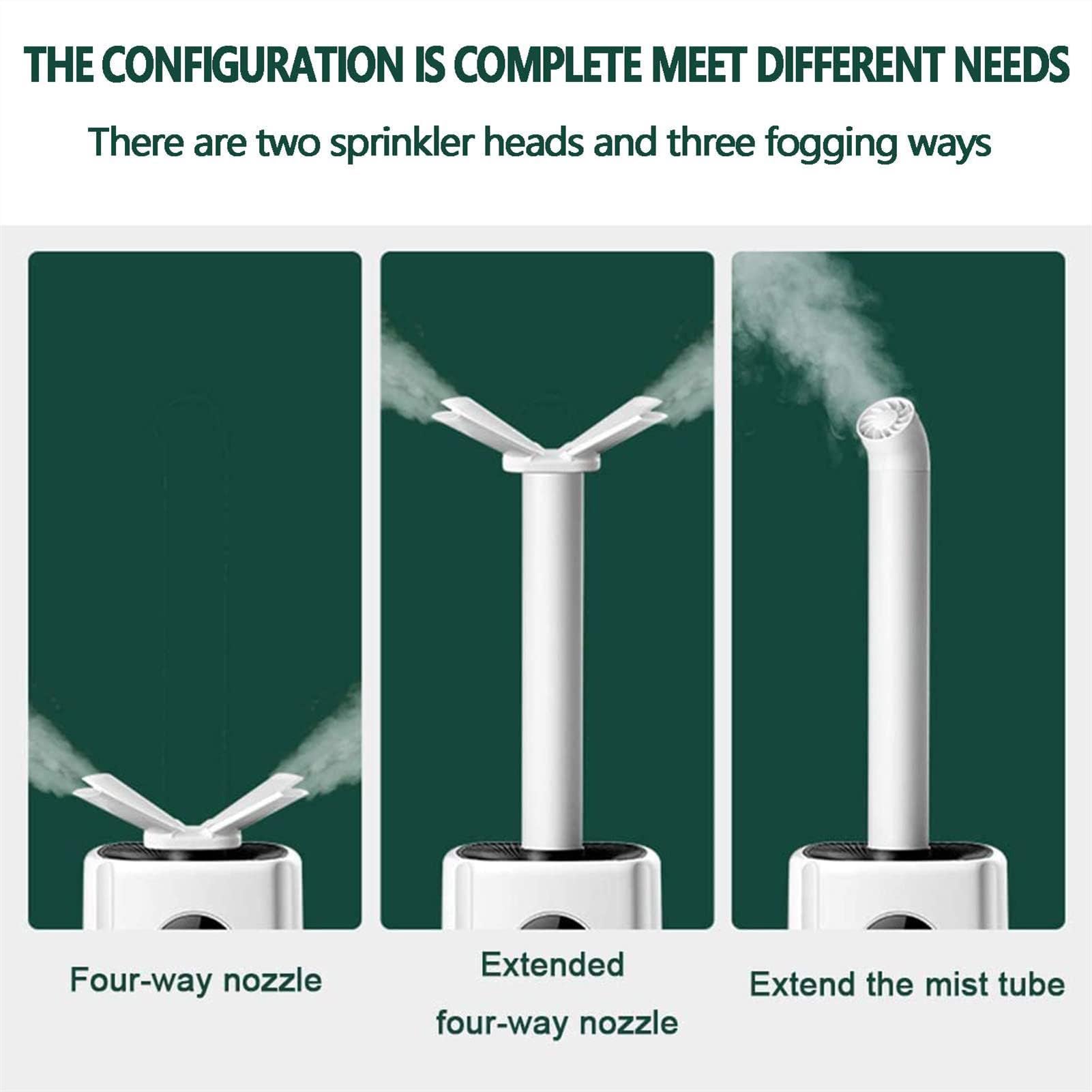 Humidificador Industrial Comercial, Humidificador para Toda La Casa, DiseñO De Relleno Superior, Boquillas De Niebla De 360°, para Supermercado, Invernadero Grande