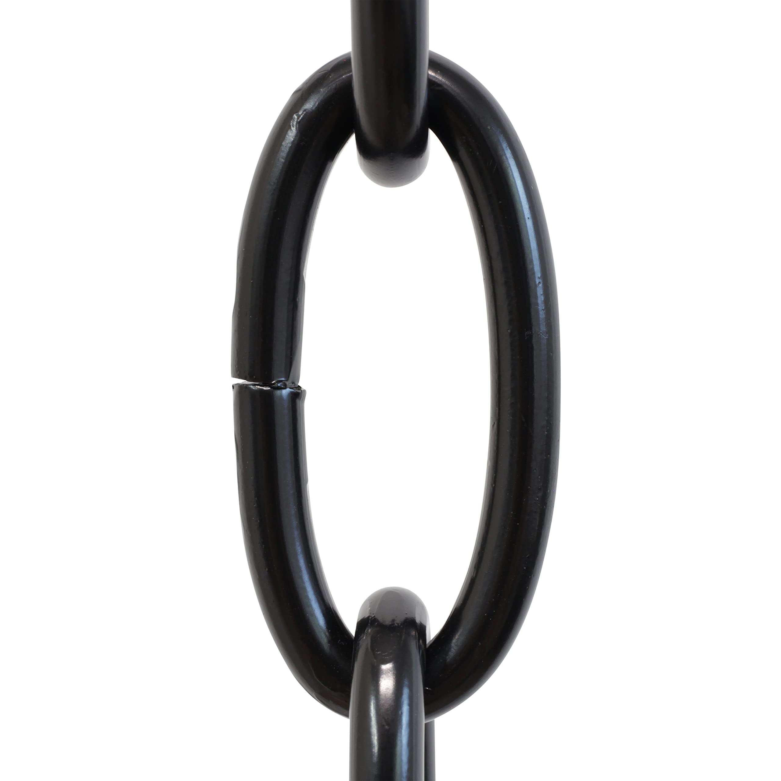 RCH Hardware CH-ST63-U57-BLK Steel Chandelier Chain 3 Gauge, Black (1 Foot)