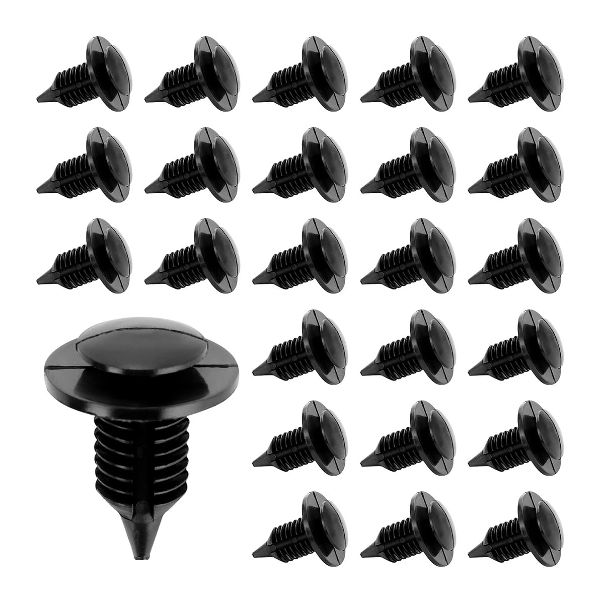 OsillyCar Interior Door Trim Panel Clips, Nylon Rivet Retainers, Automotive Fender Bumper Fasteners Clip, Replaces OEM Number N805155-S, Auto Body Parts Replacement Accessories