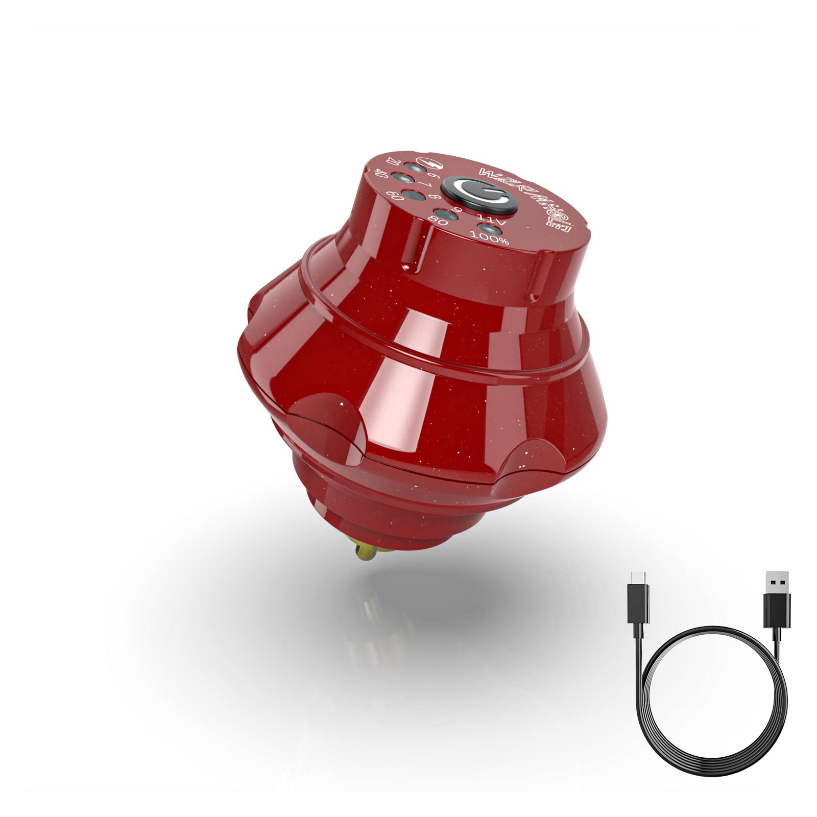 Wormhole Tattoo Battery Wireless Tattoo Power Supply for Tattoo Machine 1050mAh Capacity Power Supply RCA Connector Type-C Charging WA04-B