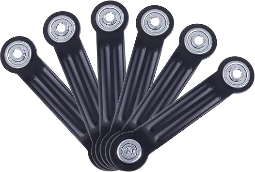 Glider Bearing Arm Bracket 6Pcs, 6.33 Inch Length & 4.88 Inch Hole Center, Hardware Rocker Replacement Parts for Patio Glider, Garden Bench, and Chair Repair