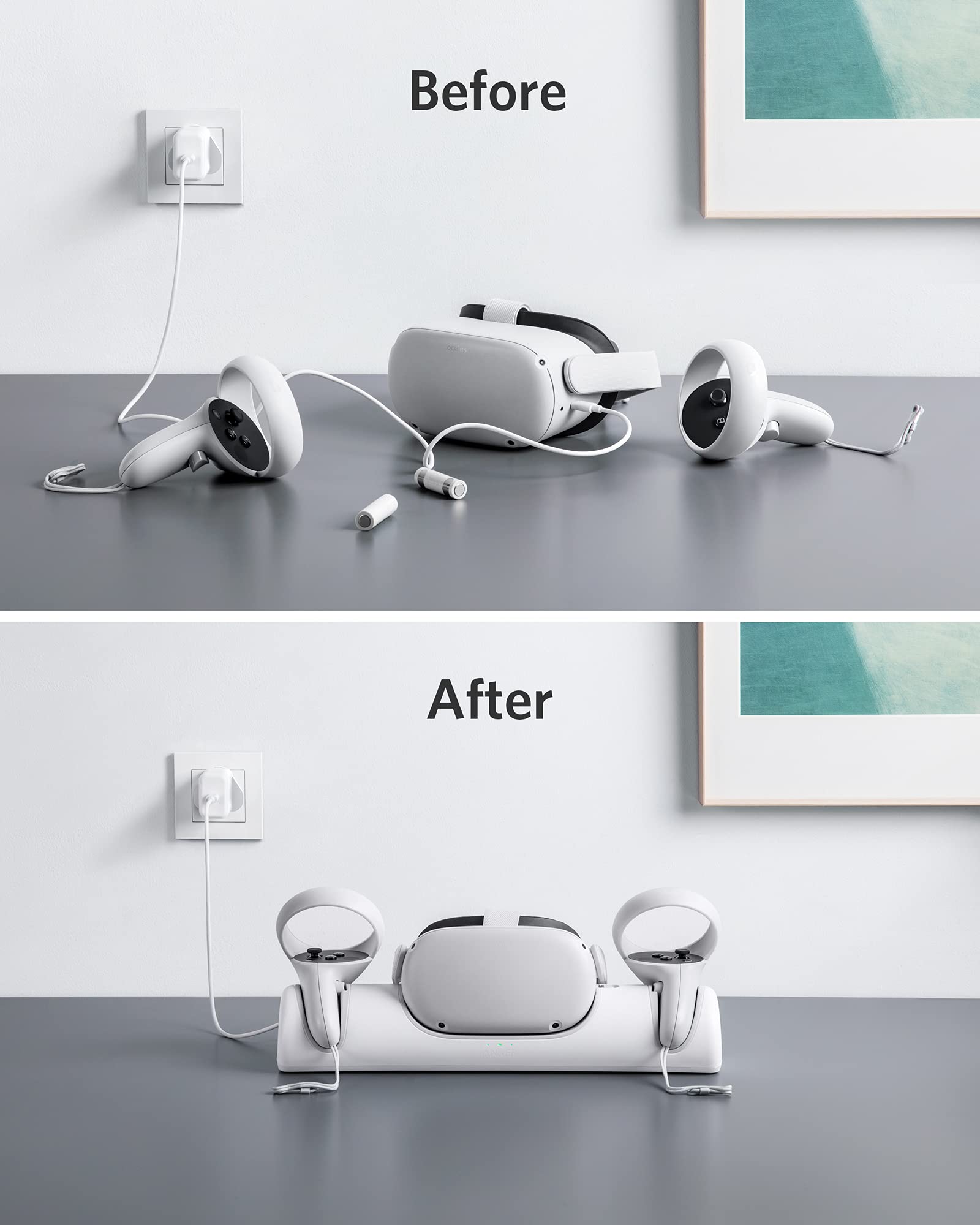 Anker Charging Dock for Oculus Quest 2, Oculus Certified Charging