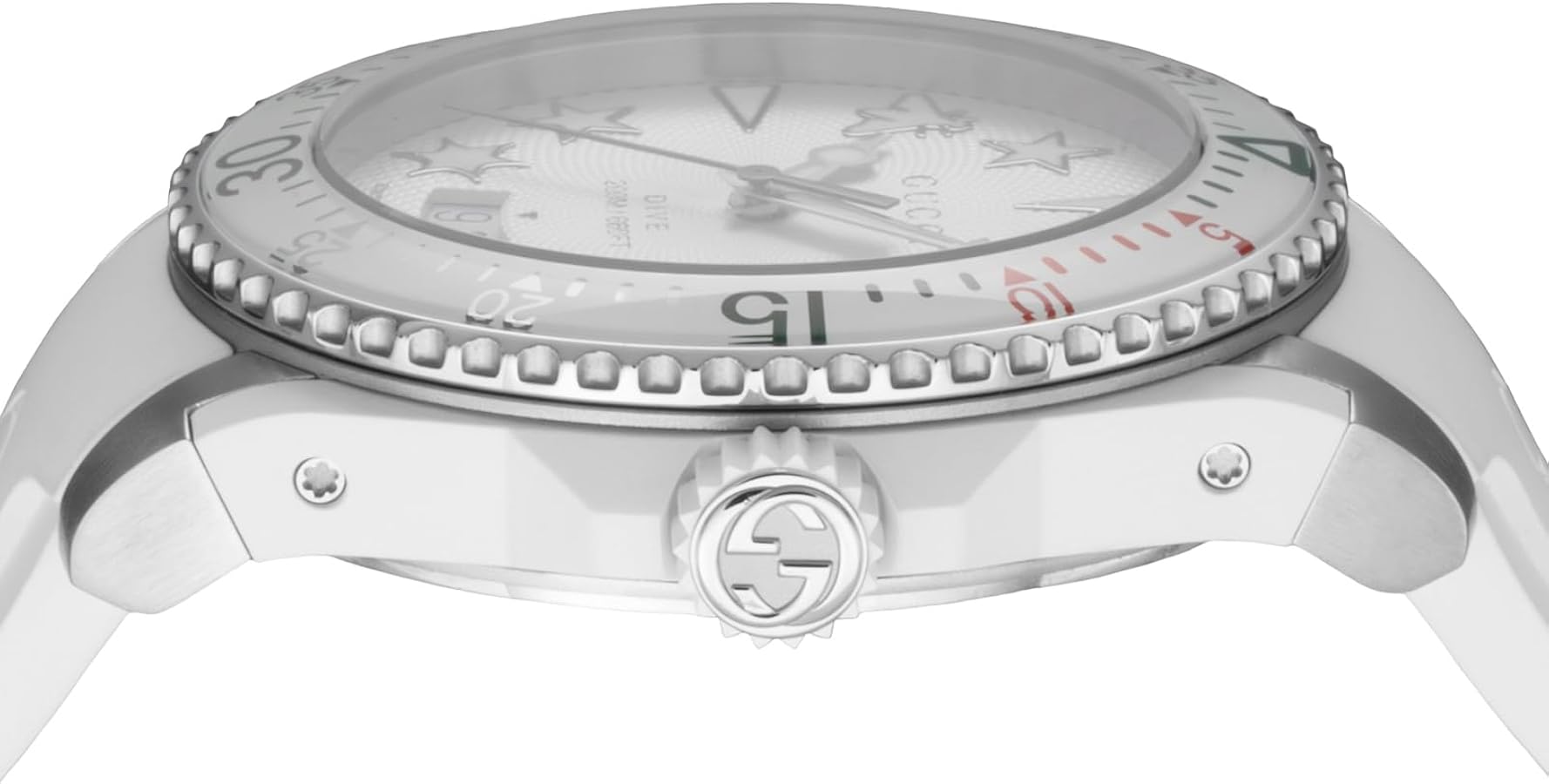 Amazon.co.jp: [グッチ] 腕時計 DIVE ダイブ グレー 文字盤