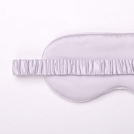 Silk Sleep Mask Light Blocking Luxury 100% Mulberry 19mm Silk Eye Mask Eye Cover Blindfold Ultra Soft Light & Comfy Anti Aging Skin Care with Travel Bag Gift Package