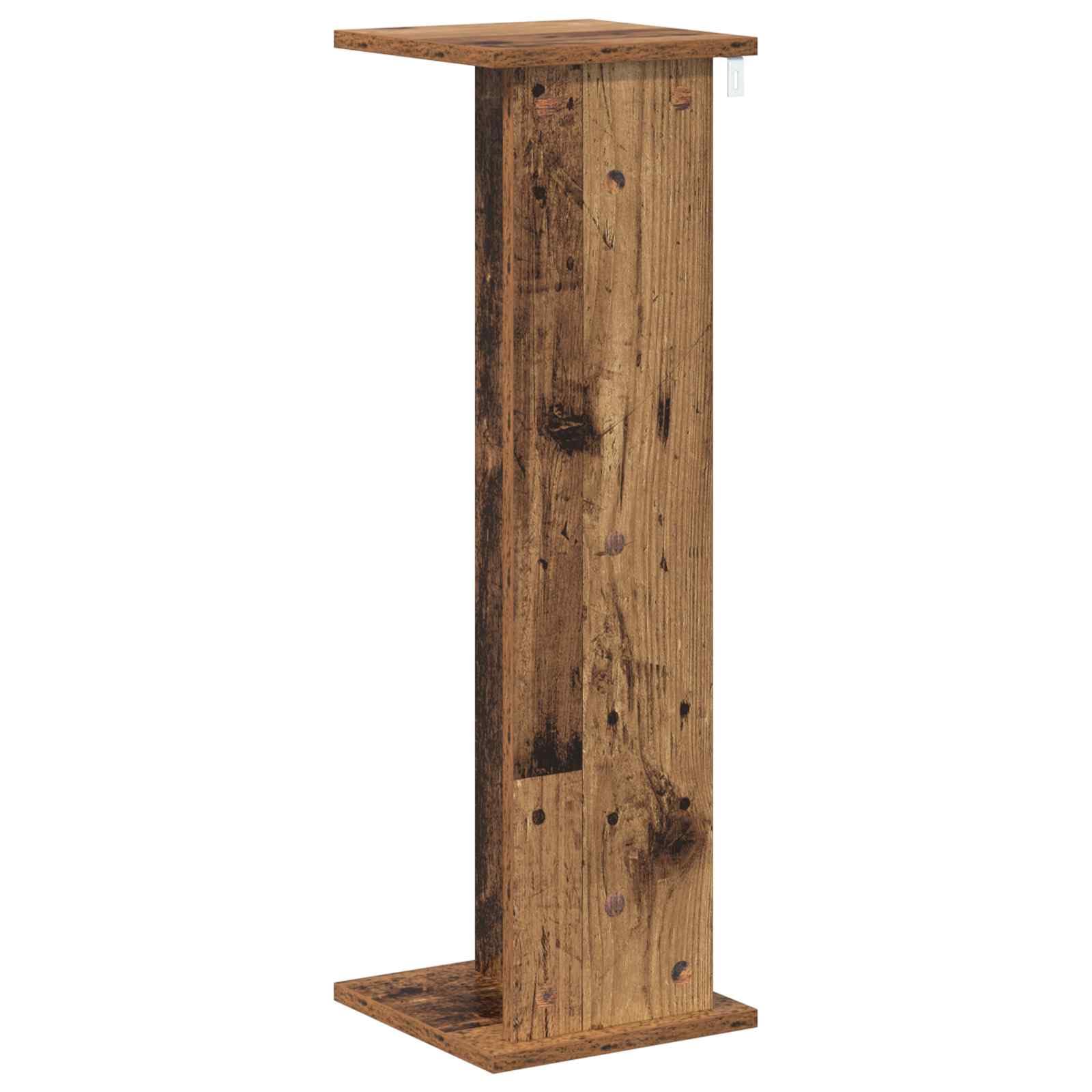 Stojak na rośliny 2 szt. stare drewno 25 x 25,5 x 80,5 cm