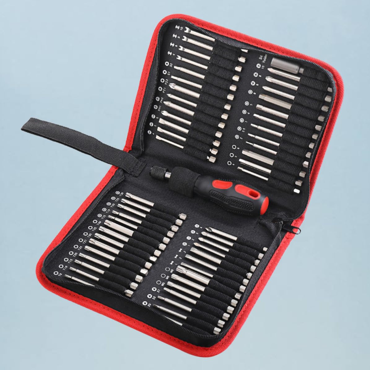 Juego de 55 Brocas Electrónicas para Destornillador, Forma de Cruz, Hexagonal y Triangular, de Metal Resistente y Buena Dureza para Uso Doméstico y Electrónico