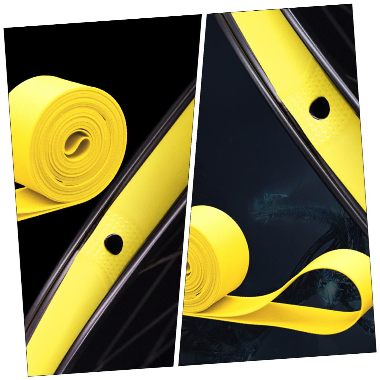 ibasenice 10pcs Anti-Puncture Tire Pads Rim Tape Bike Tire Protector Liner PVC Rim Strips