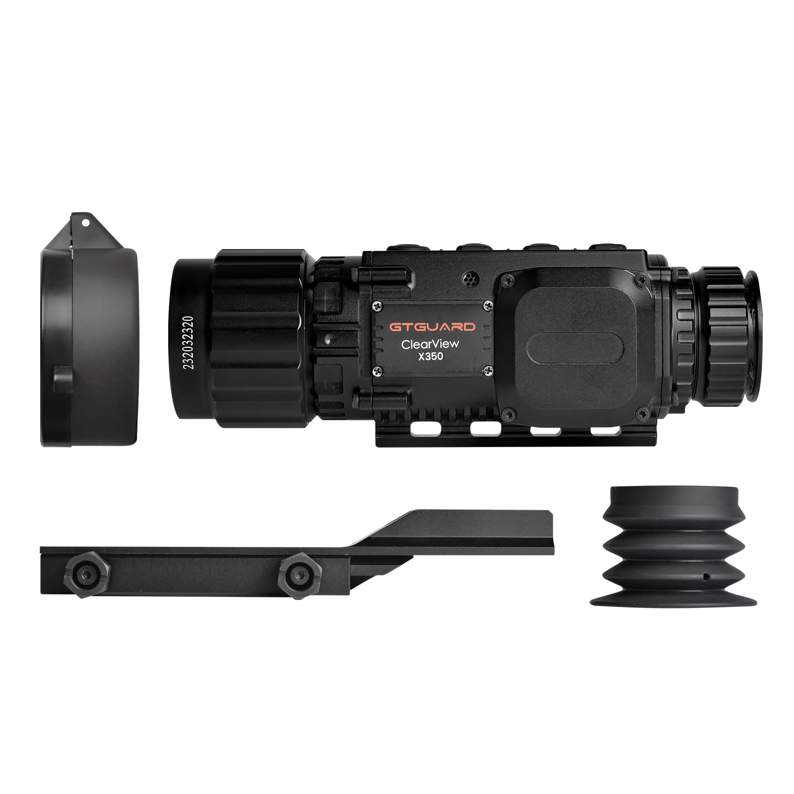Visores térmicos Clearview X350 Sensor IR 384×288, frecuencia de actualización de 50Hz, Zoom Digital 4×, retículas múltiples, transmisión Wi-Fi, clasificación IP66 para la Caza de jabalíes y depredad