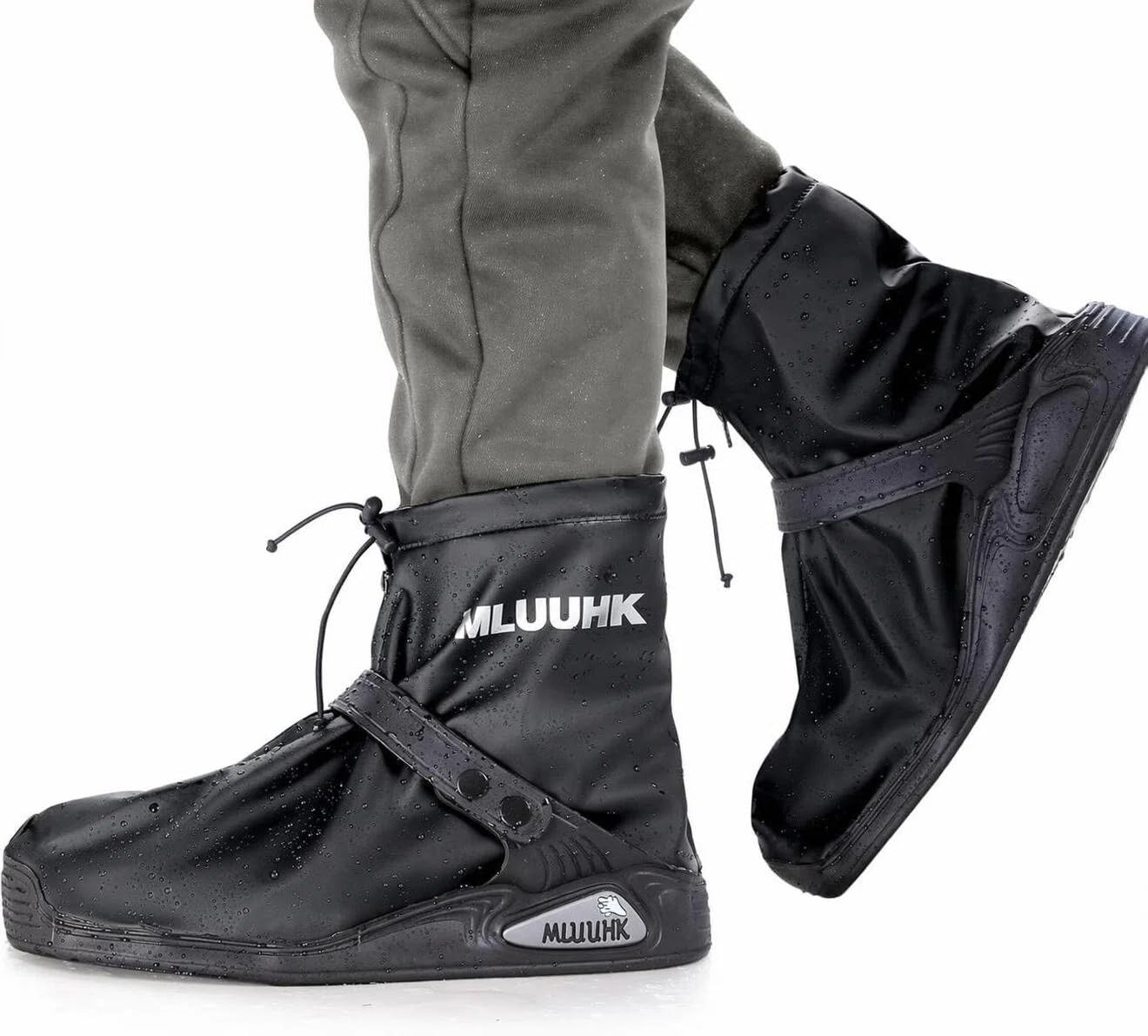 Fundas impermeables para zapatos, reutilizables, antideslizantes, para ciclismo, camping, pesca, viajes
