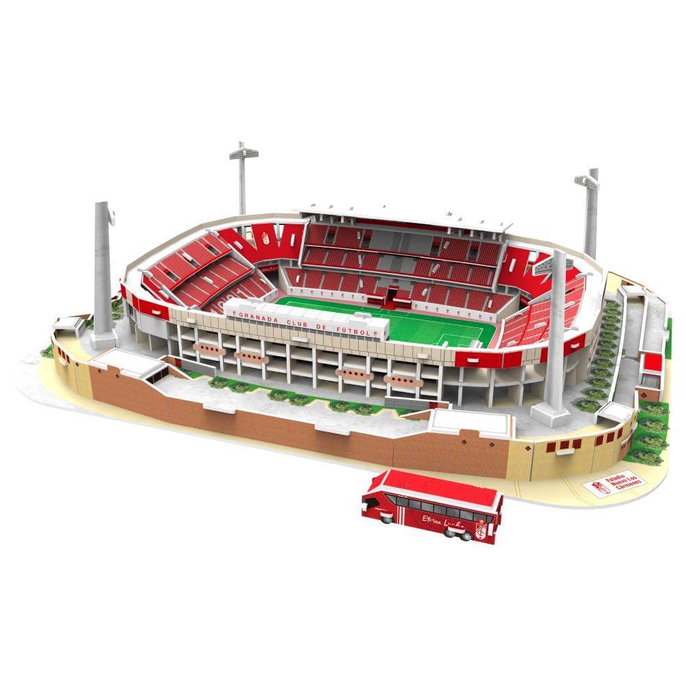 Granada CF Collezionabile Stadio Nuovo Los Cármenes Cartone Rosso e Bianco 31,5 x 23 x 4 cm