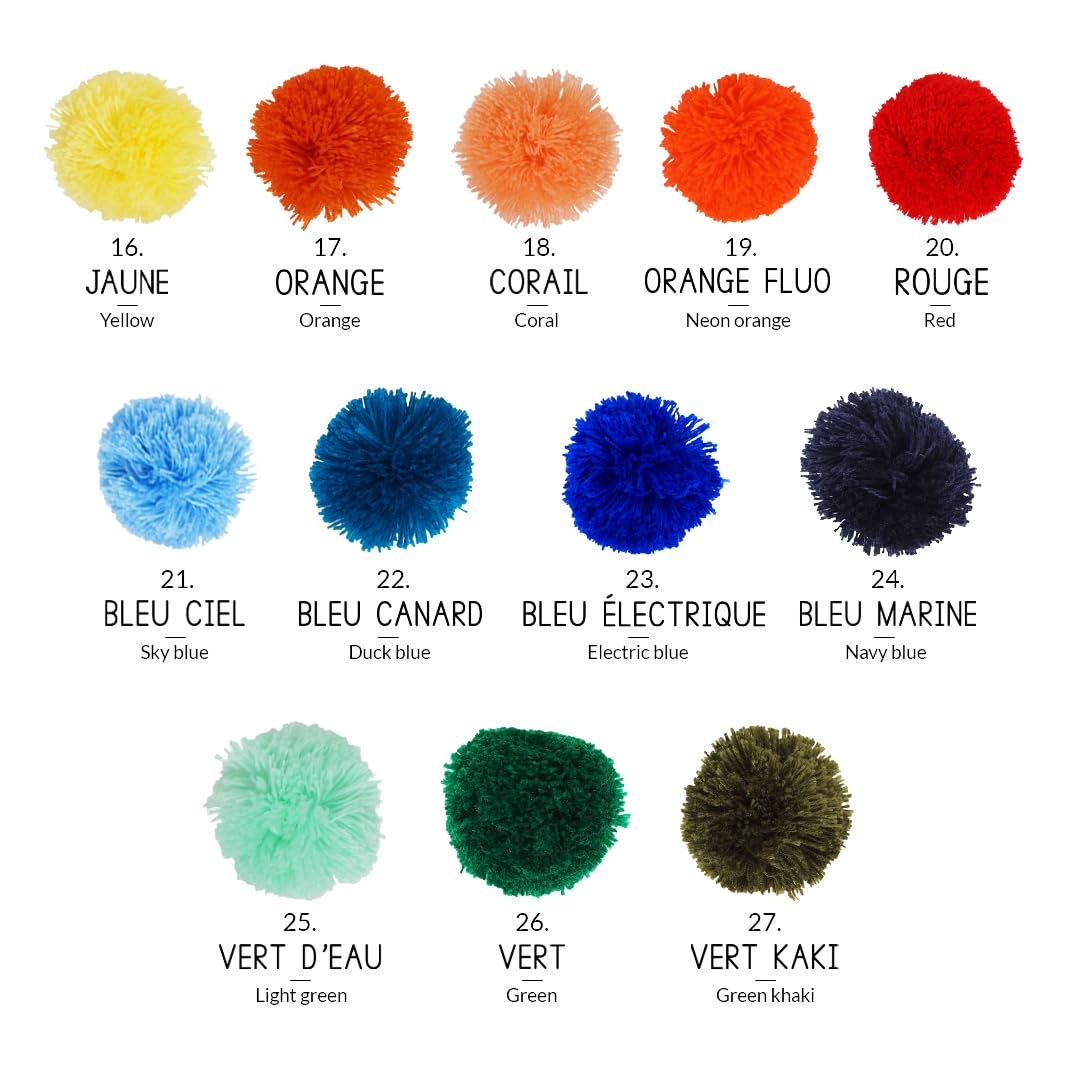 Coffre de rangement personnalisé 60cm (Broderie + Pompons)
