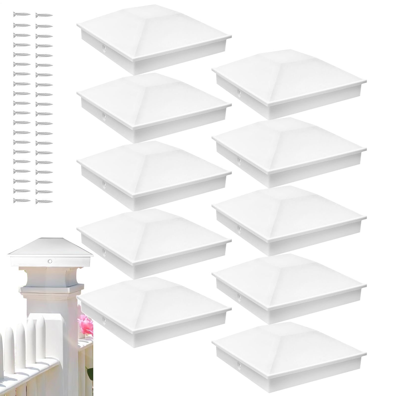 Tapas para postes de 4x4 pulgadas de madera protector exterior de vallas