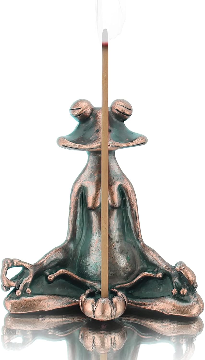 VUFUL Frog Incense Holder, Incense Burner Holder for Yoga