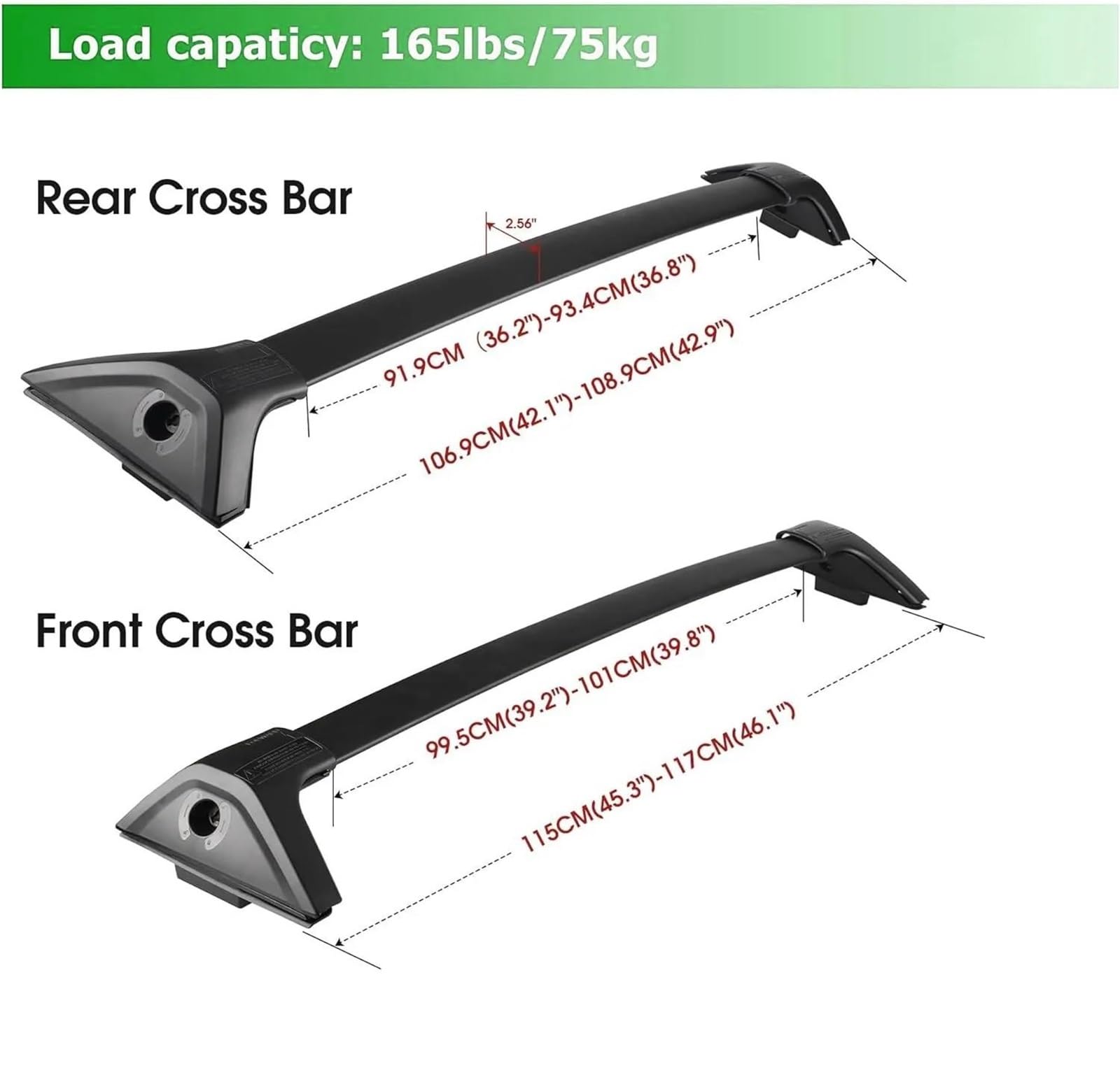 Portapacchi Auto Per RAV4 RAV-4 2019-2025 Barre Trasversali Portapacchi In Lega Di Alluminio(Cross bars)