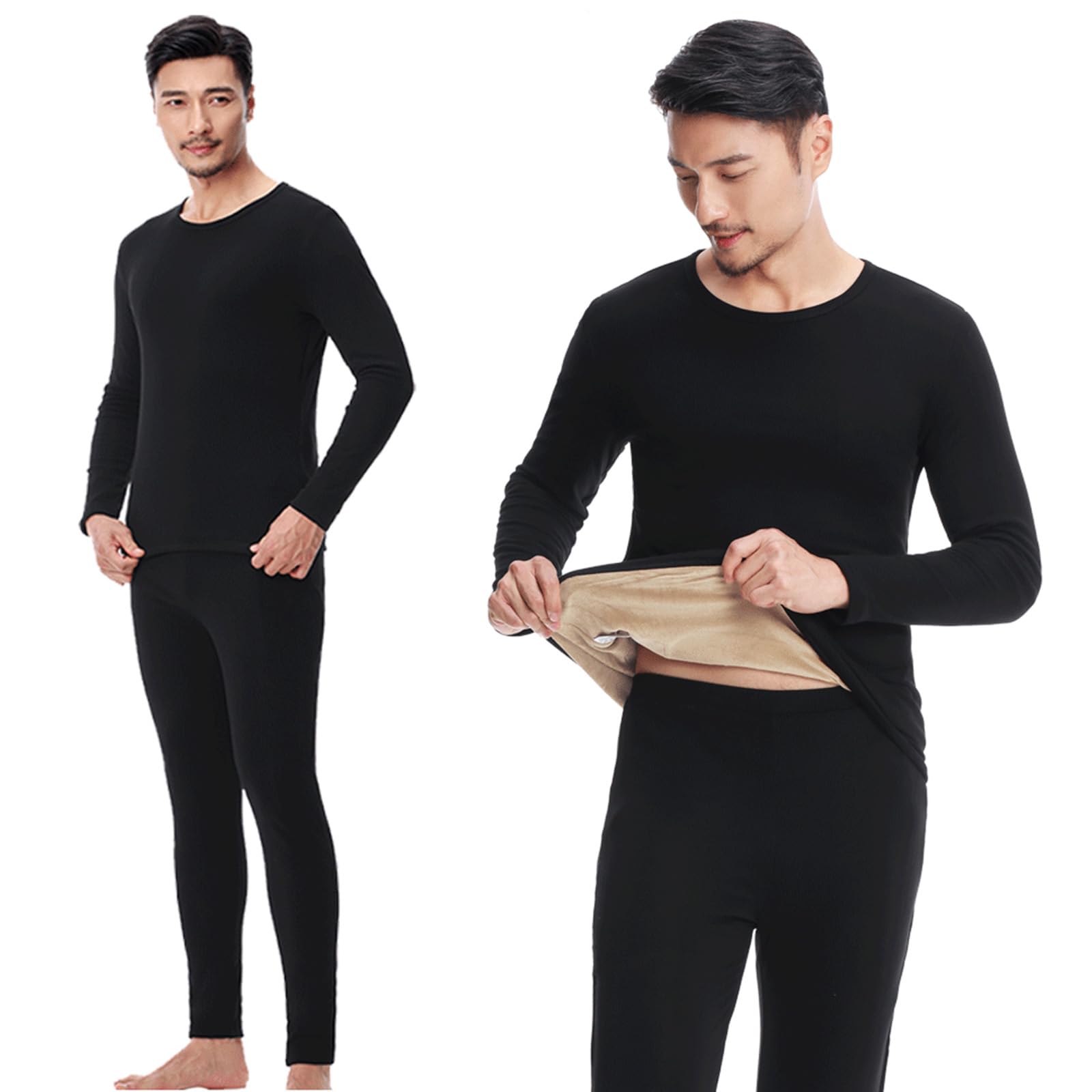 48 Zones sous-Vêtements Thermiques Chauffés avec APP Et Télécommande, Ensemble De Couche De Base Doublée en Molleton