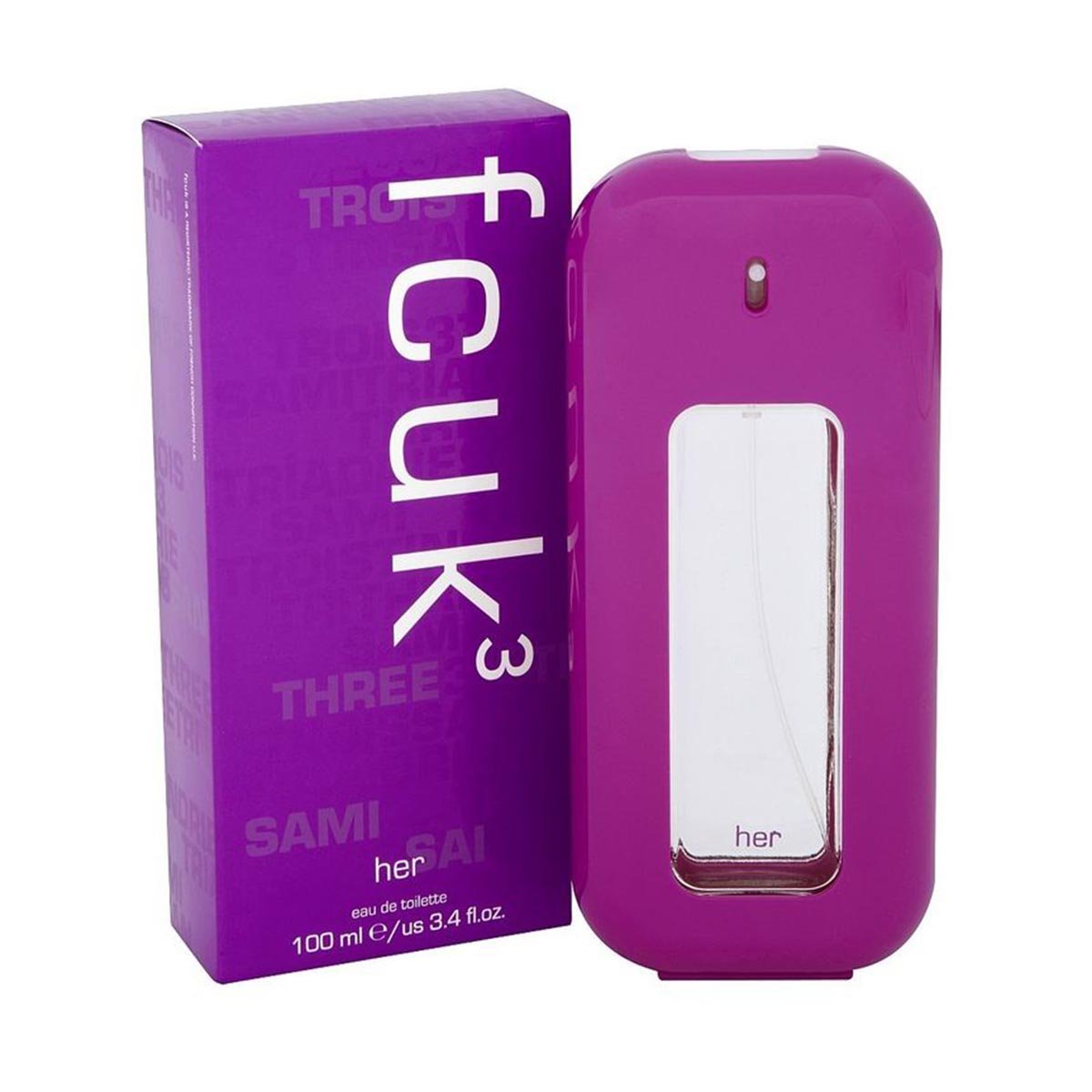 French Connection Fcuk 3 Uk For Women eau-de-toilette Spray, 3.40 Ounce