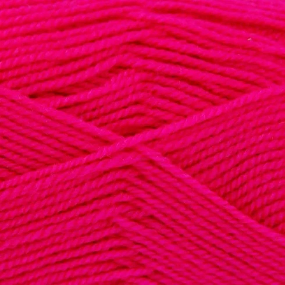 King Cole Pricewise DK Yarn - 3965 Neon Pink - Value Pack 12 x 100g Balls - 282 Metres per Ball — image 1