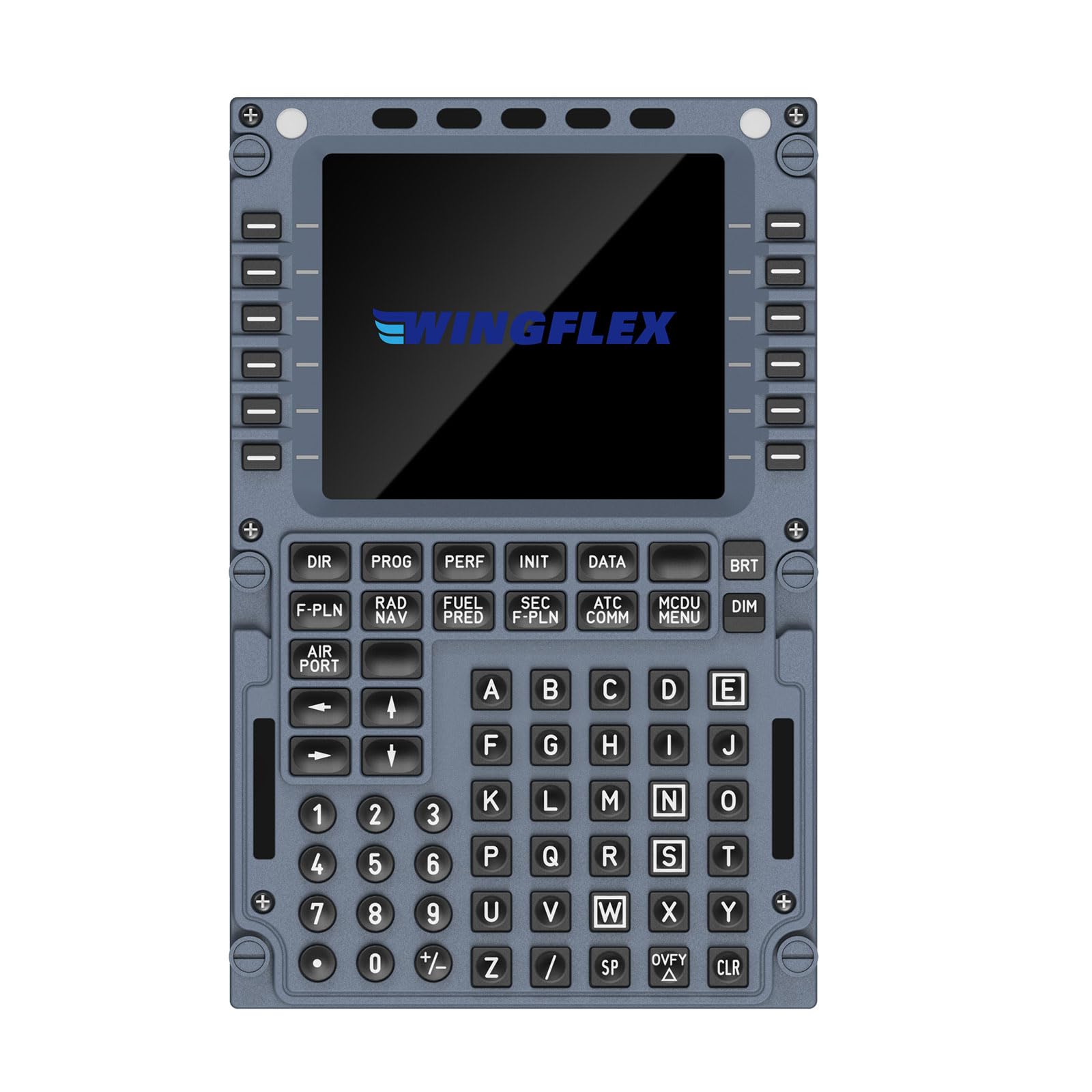 MiYee WINGFLEX A320MCDU Panneau de contrôle simulateur de vol Simulation de vol Panneau de contrôle d'itinéraire Plug and Play Caractéristiques complètes