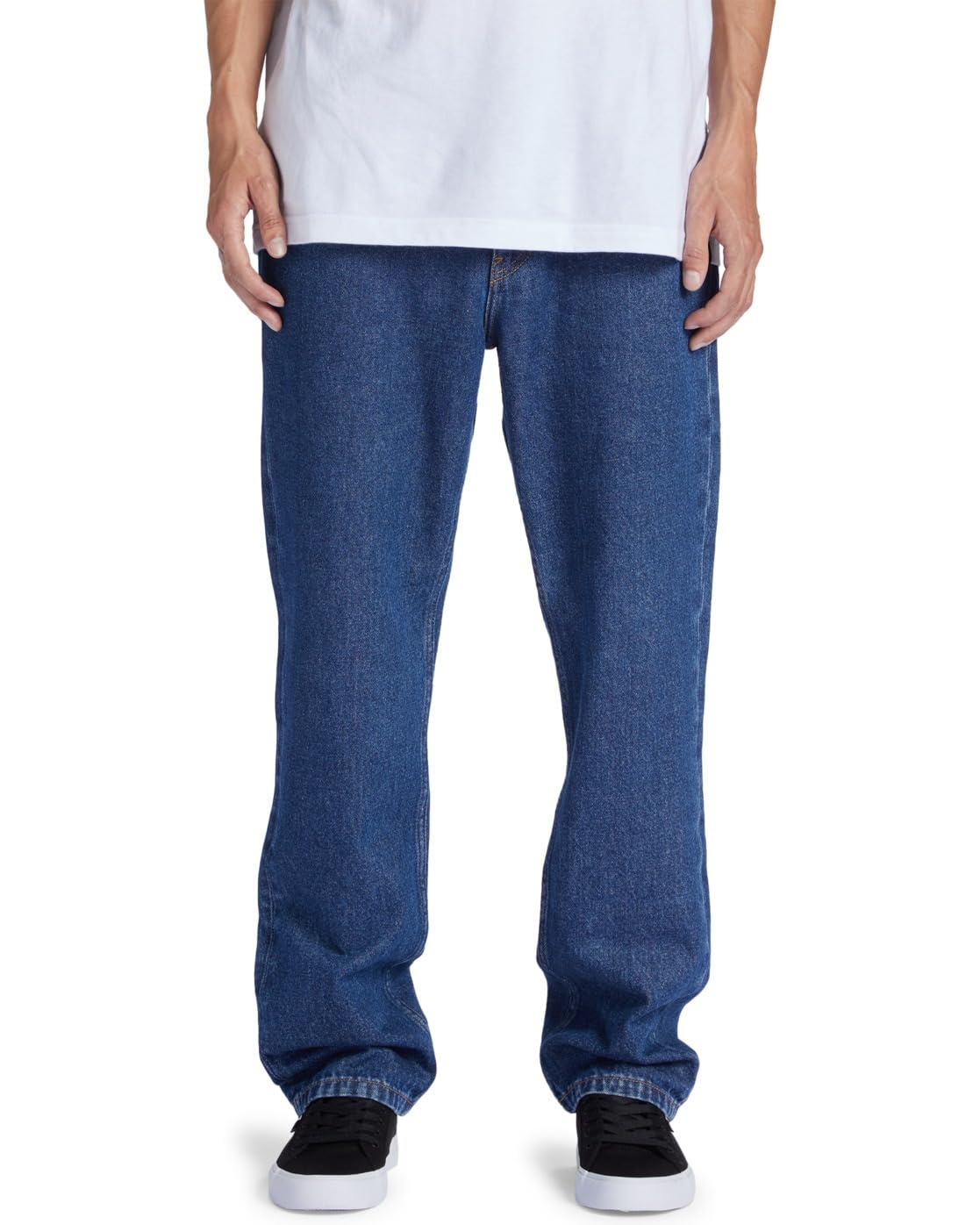 DC Worker Straight Jeans - Indigo Dark - Mens 31/32 - Cotton