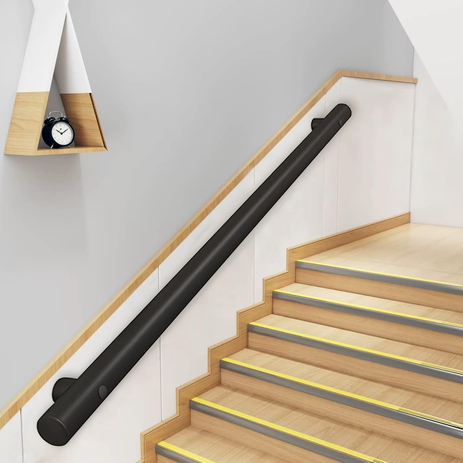 Kit de support de rampe d'escalier en acier inoxydable avec tiges de sécurité pour couloir