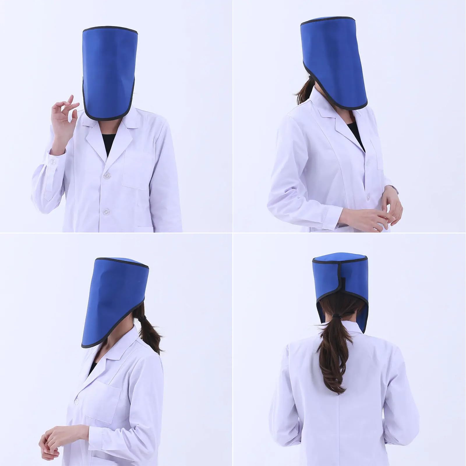 Chapeau En Plomb Pour La Protection De La TêTe Et Du Visage Contre Les Rayons X, Masque De Protection Contre Les Radiations 0,35/0,5 Mmpb Pour Le Visage Et La ThyroïDe Chapeau En Plomb,0.5mmpb