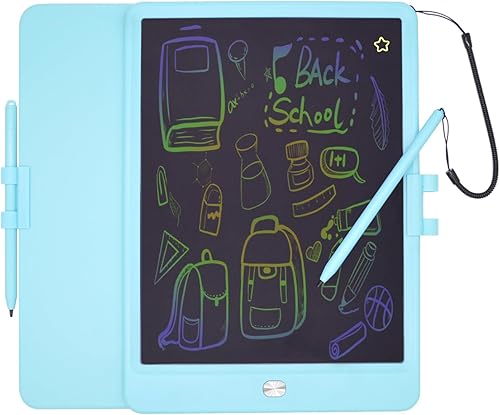 Tableta de escritura LCD de 10 pulgadas, tablero de garabatos - Pantalla colorida para niños pequeños, almohadilla de dibujo, juguetes educativos de