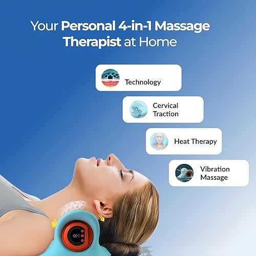 Miniatura 2 de Neckline Massager, Neckline 4-in-1 Massager, Portable Massage with Heat & Comfortable Stretching, Adjustable Intensity for Neck & Shoulder
