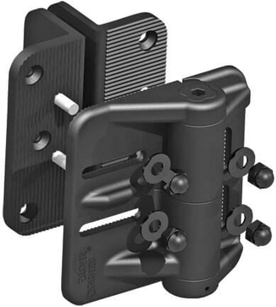 Gatemate SelfClosing Offset Hinges with Legs Adjustable 108mm x