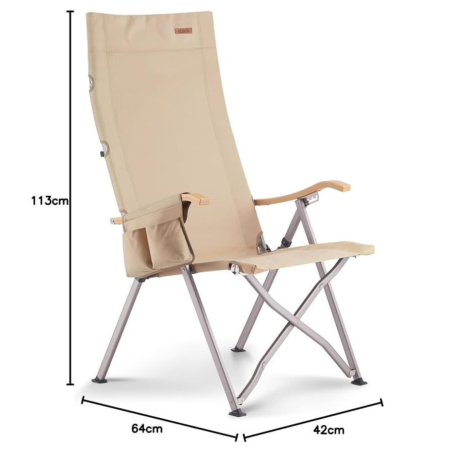 美品【アウトドアチェア】ICECO ハイバックチェア Amazon.co.jp: ロースタイル ICECO アウトドアチェア 耐荷重