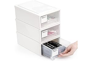 Jocabo 3 Pack Drawer Plastic Organizer