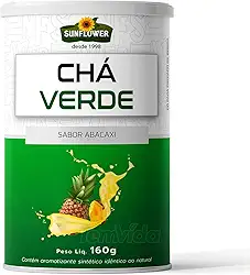 Chá Verde Solúvel (Camélia Sinensis) Sunflower 160g - Zero açúcar, sabor Abacaxi.