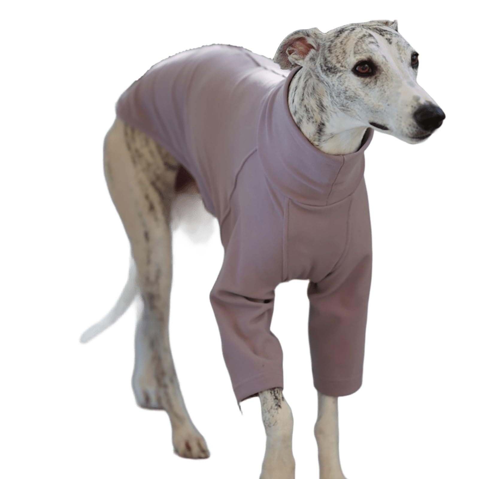 Lightweight Dog Sweatshirt Pajamas, Soft Long Sleeve Dog Sweater Apparel for Italian Greyhound Clothes, Turtleneck Pet Shirt, Whippet Spring Fall Cozy Outfits(Purple,3XL)