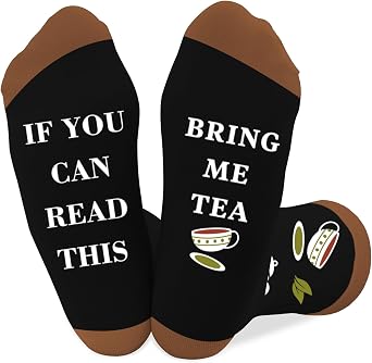 Tea Gifts for Women and Men Tea Lovers Funny Unique Socks Accessories for Christmas Birthday Stocking Stuffers Valentines Day Mothers Day Gifts Themed Party Ideas for Mom Friend Family