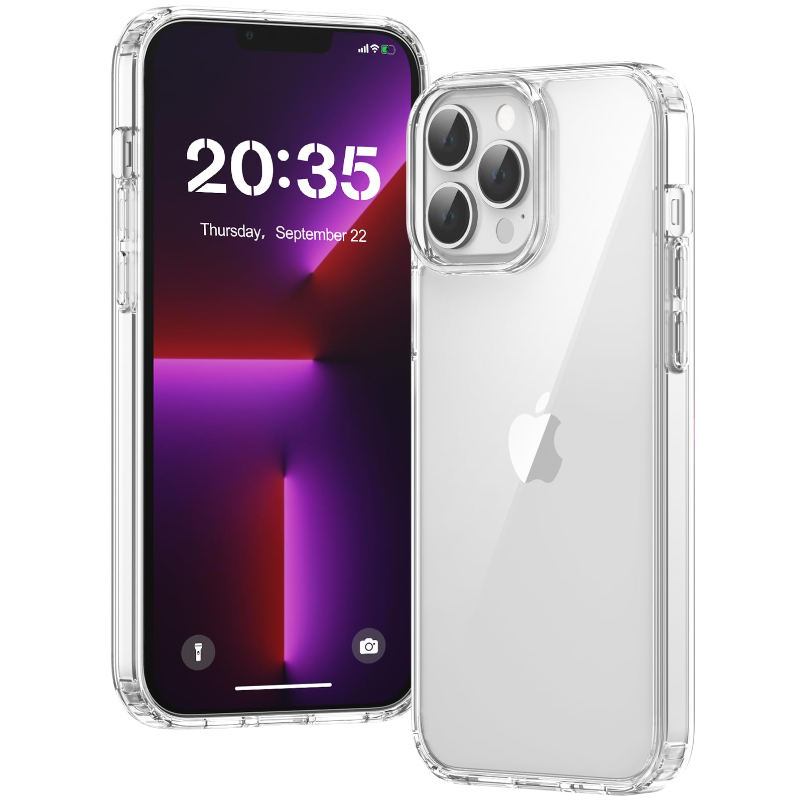 Voyahülle Transparent Kratzfeste Stoßfest Schutzhülle für iPhone