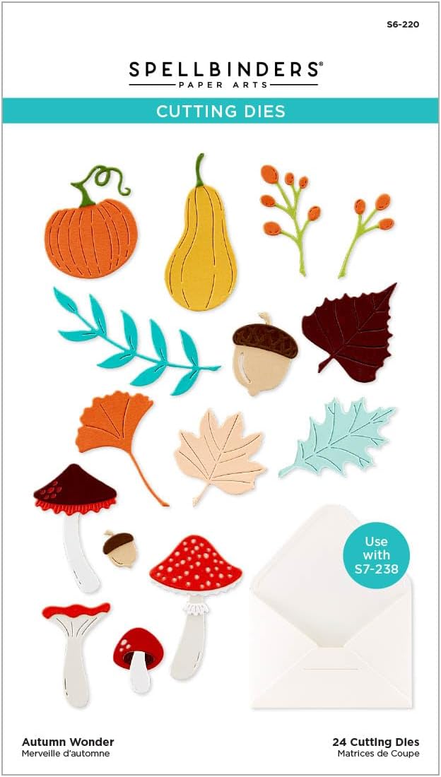 Spellbinders Seasonal Die Cutting Set 4-Pieces/Envelope of Wonder Die Bundle/BD-0786