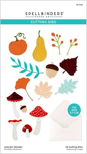 Spellbinders Troqueles grabados S6-220 Autumn Wonder de The Envelope of Wonder Collection