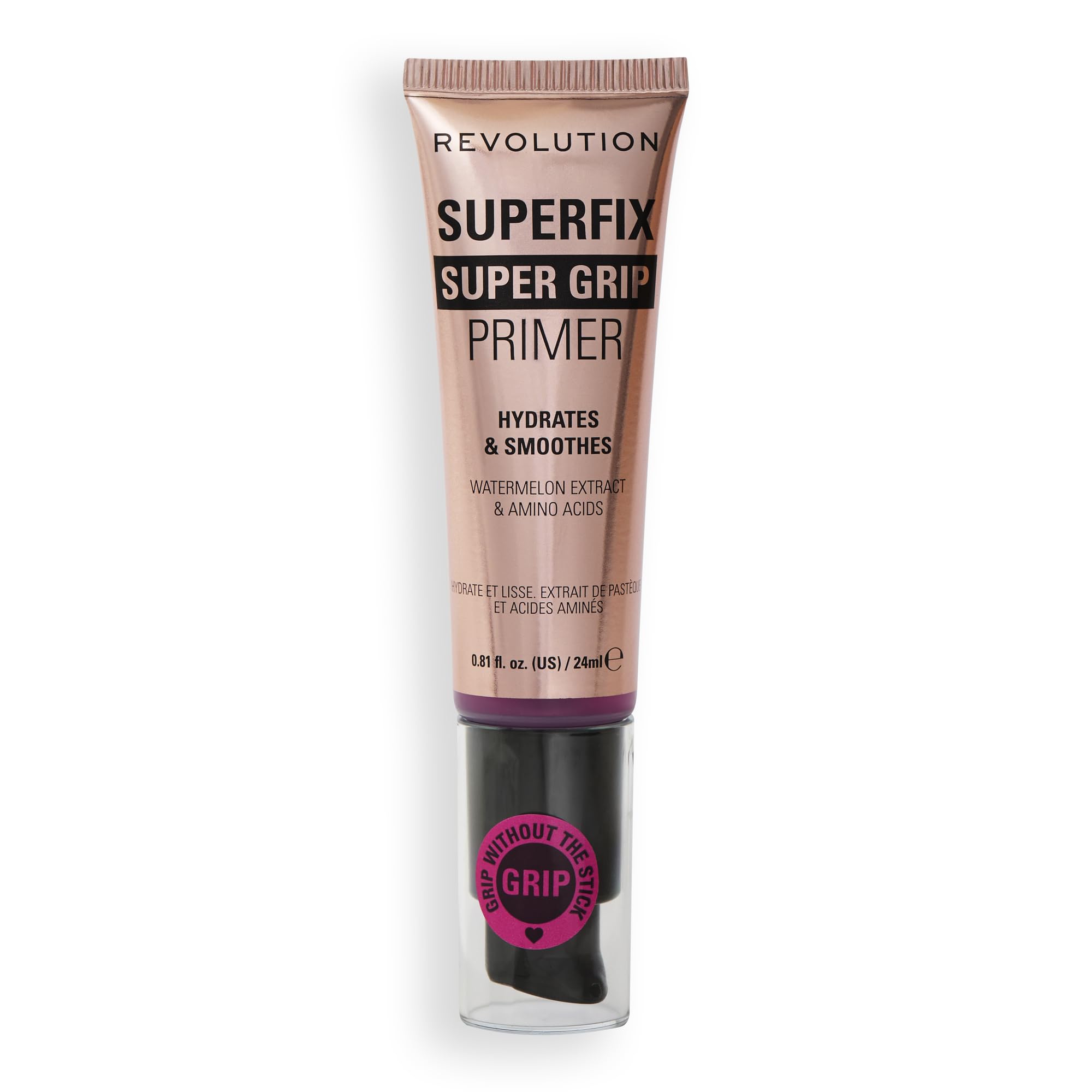 Revolution Beauty London, Superfix Grip Primer, Hydrating & Smoothing Face Primer for Makeup, Gel-Formula to Grip Look, Vegan & Cruelty-Free, 0.81 fl