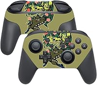 Vista 40 de MightySkins Skin compatible con Nintendo Switch Pro Controller - Alien Battle Funda protectora de vinilo duradera y única Fácil de aplicar