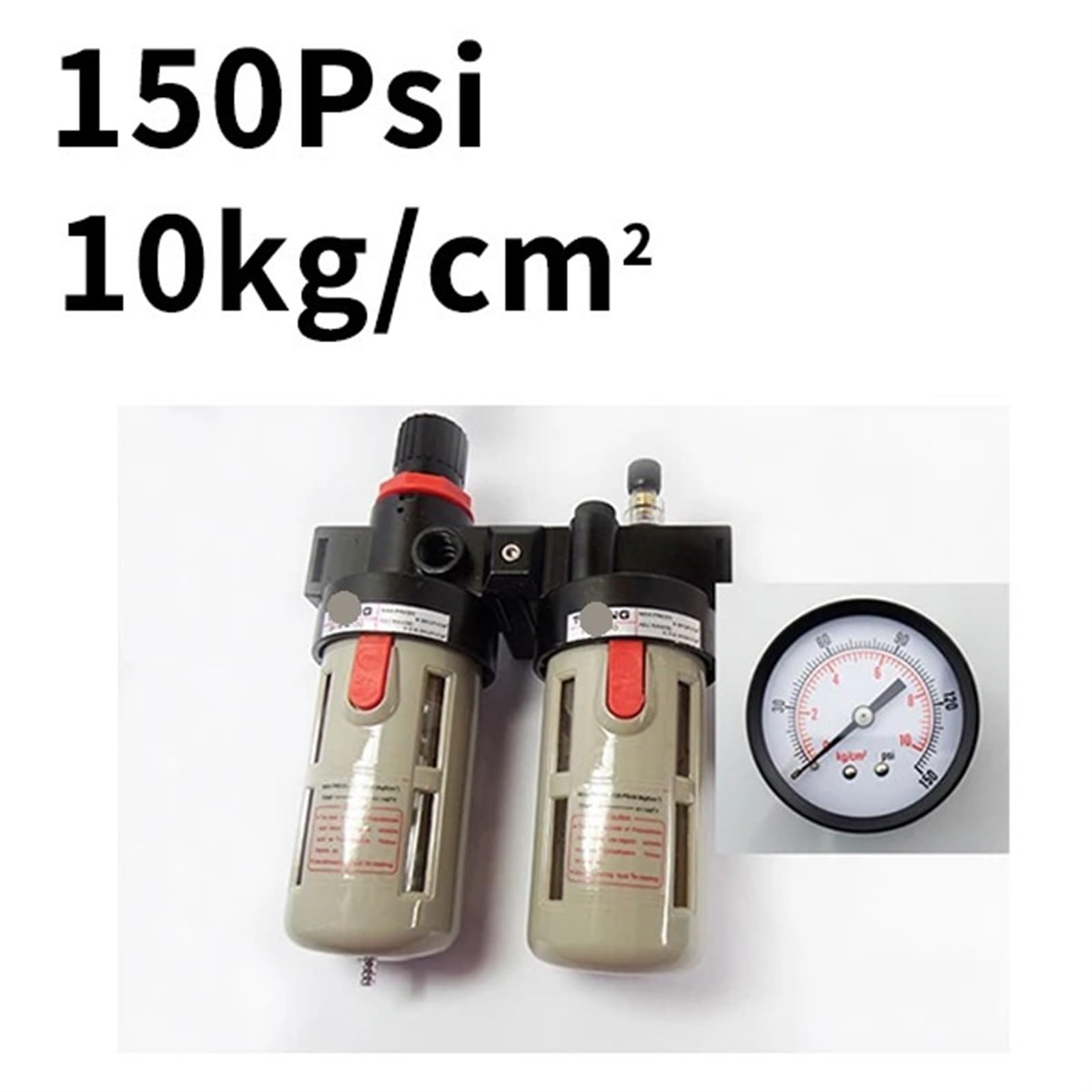 BFC2000 BFC3000 BFC4000 G1/4 G3/8 G1/2 filtro de aire válvula reguladora de presión lubricador compresor neumático separador de aceite 1 Uds(Psi and kgf cm2,BFC4000)
