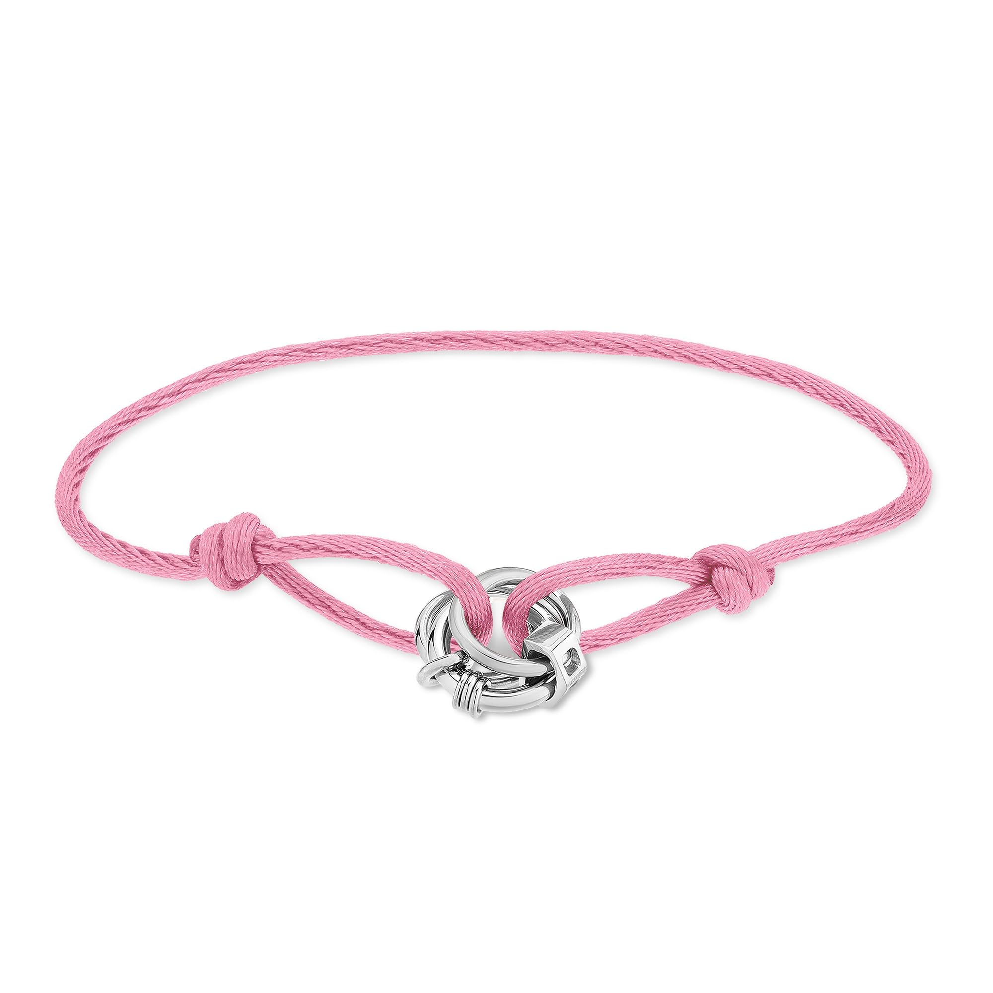 Liebeskind Berlin Ladies Fabric Bracelet LJ-1798-B-21 with Stainless Steel Pendants in Silver