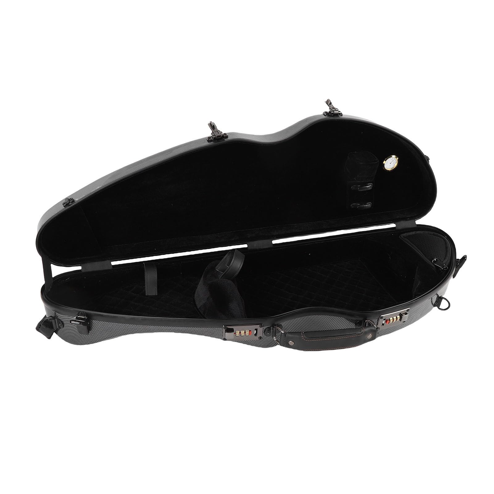 Tangxi Custodia per Violino Portatile 4/4 in Fibra di Carbonio, Custodia per Zaino Leggera con Serratura per Violino a Grandezza Naturale