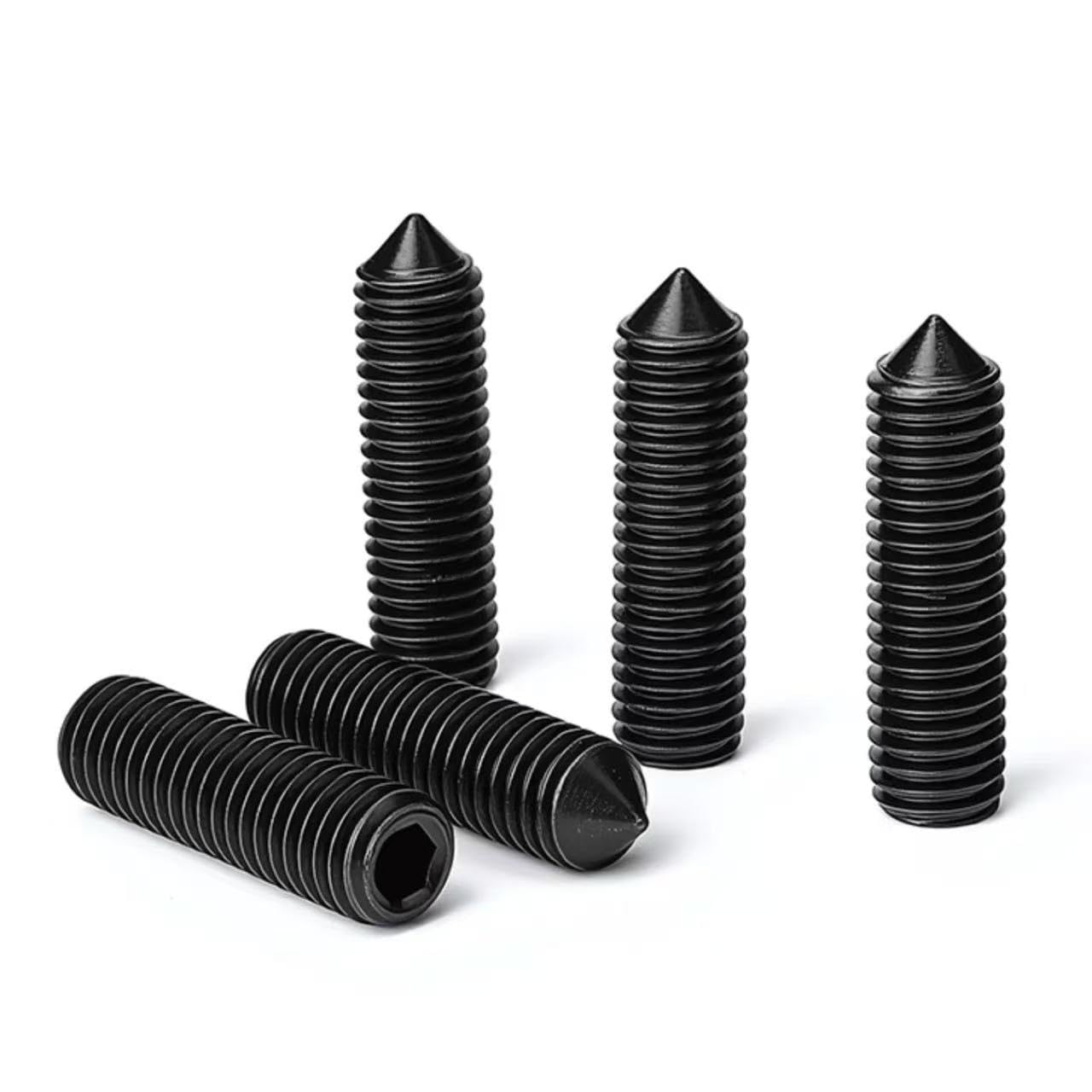 Vis sans tête BTR pointe conique inox 304 noir M3-M12 assortiment (50,M10 x 1.5 x 40mm)