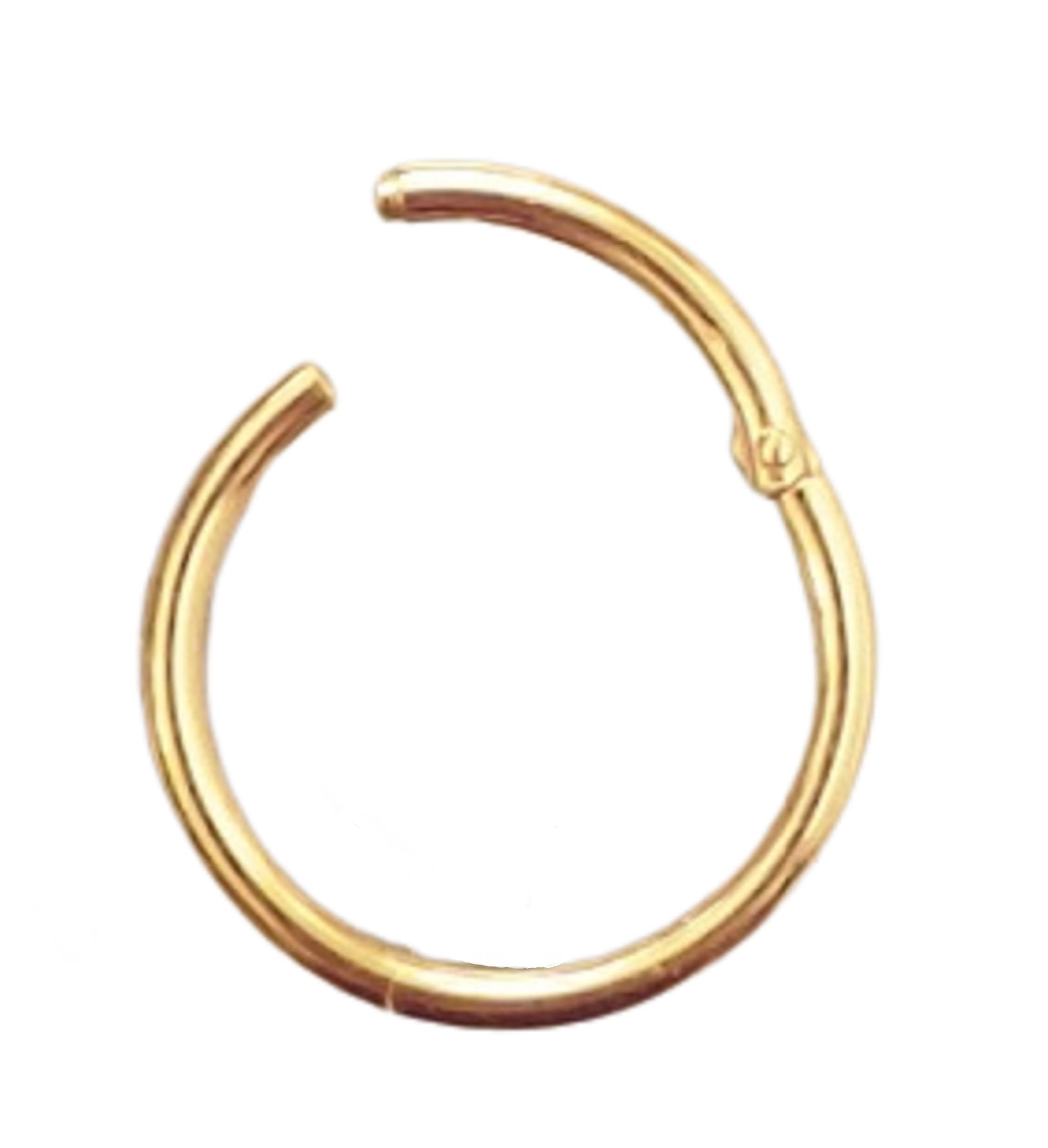 Ringe PIERCING CLICKER Echt 750 Gold Gelbgold Durchmesser 6 mm Intim Helix Septum modern Tragus Septum 45067-6