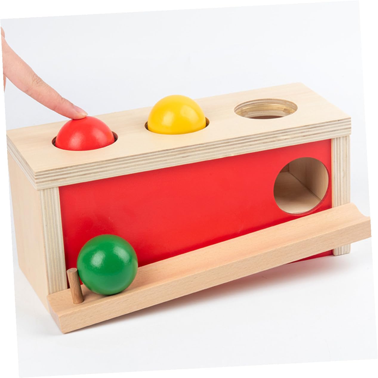 Juguete Educativo de Madera para Decoracion Colegio Coordinación Mano-Ojo y Desarrollo de Fuerza en Brazos Adecuado para Educación Infantil y Preescolar