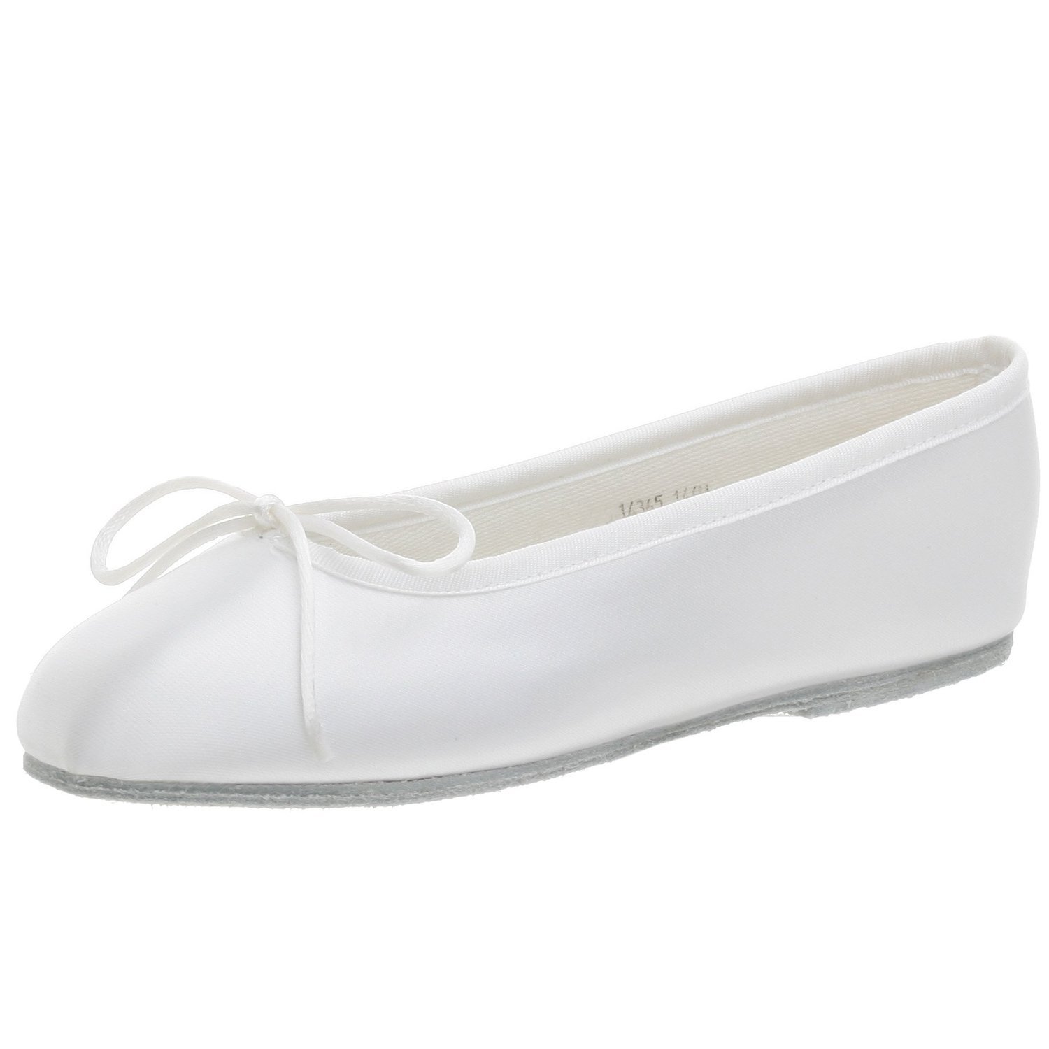 Dempsey Marie White Satin Ballet Flat Baby Girl's Shoe (Infant 2, White)