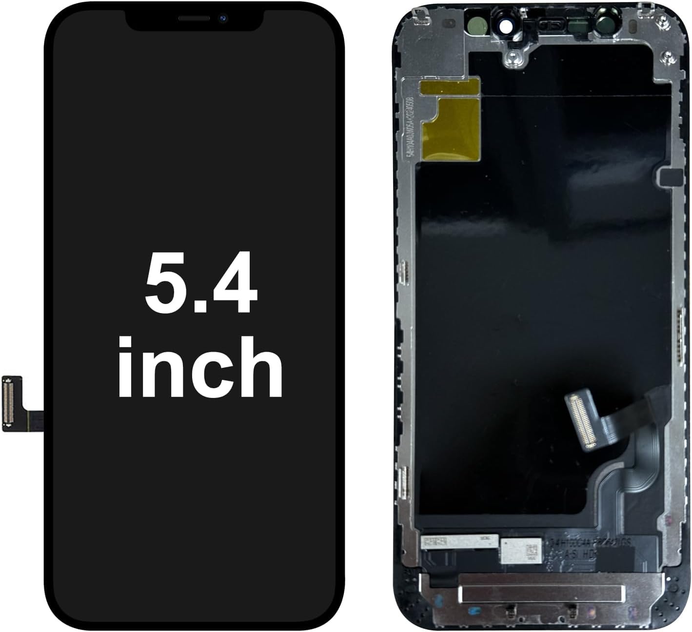 DIGI4U Pantalla de repuesto para iPhone 12 Mini Display 5,4 pulgadas Truetone Face ID LCD Pantalla para iPhone 12 Mini Display Reemplazo Digitizer Kits de reparación