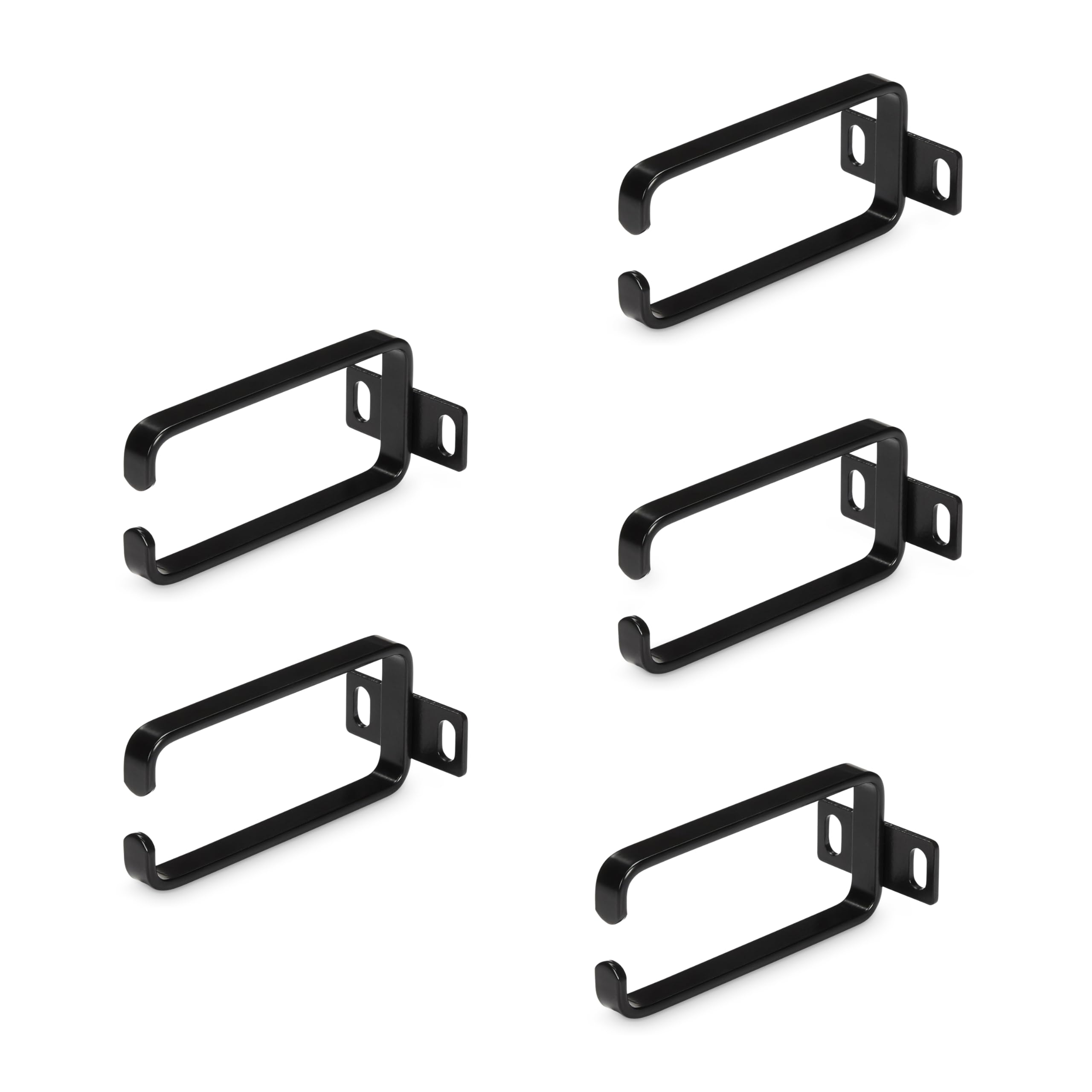StarTech 5-Pack 1U Vertical Cable Management D-Ring Hooks For 19"" Racks CMHOOK1U
